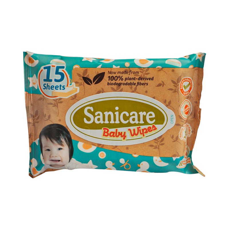 Sanicare Baby Wipes 15's