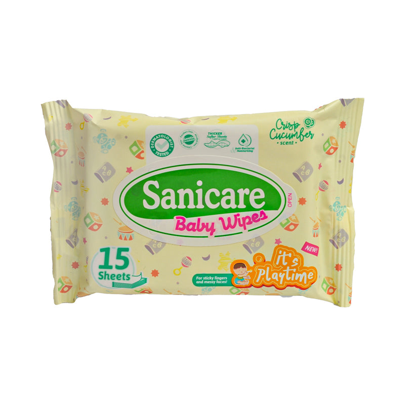 Sanicare Baby Wipes Playtime 15's