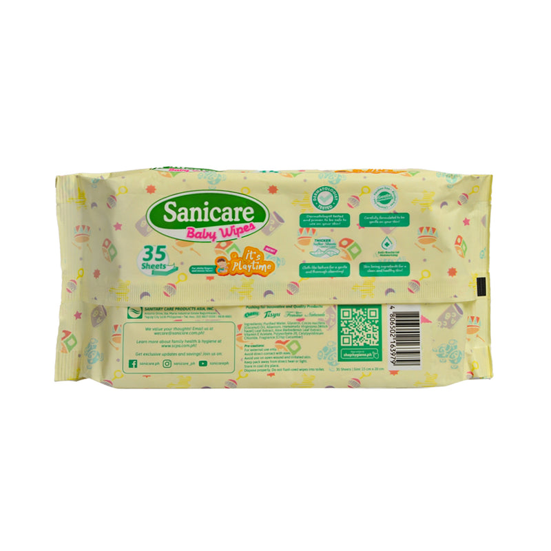 Sanicare Baby Wipes Playtime 35's