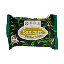 Sanicare Bamboo Wipes Rainforest Mist 25 Sheets