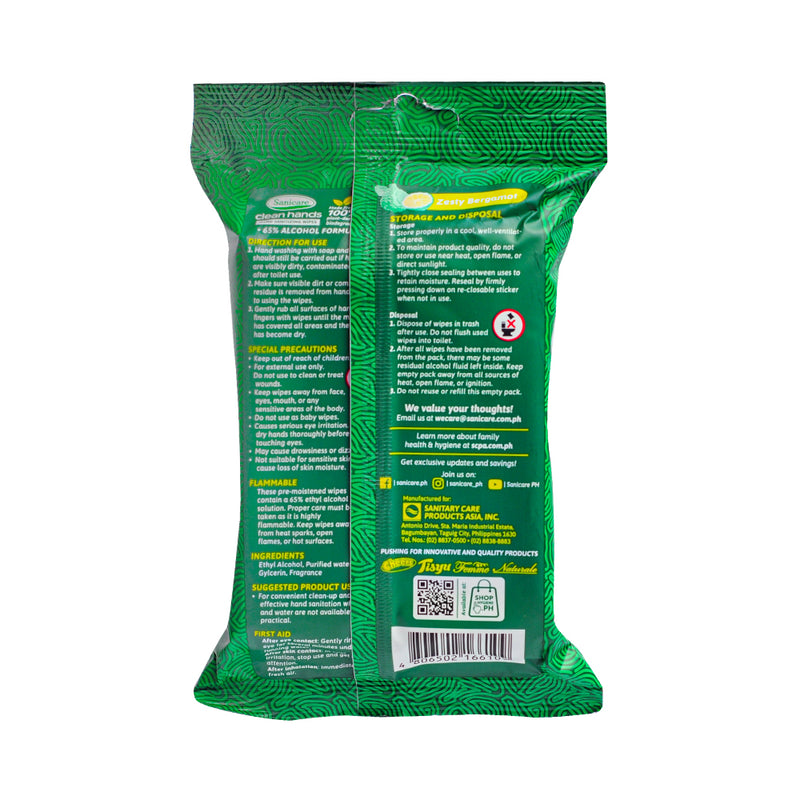Sanicare Clean Hands Sanitizing Wipes 30's