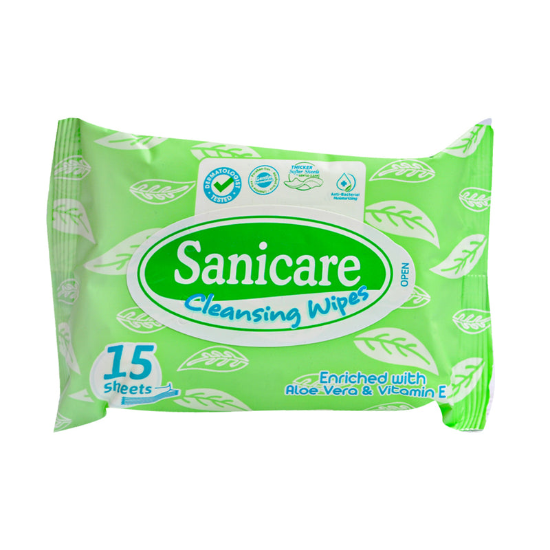 Sanicare Cleansing Wipes 15 Sheets