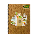 Consolidated University Notebook Project Green Spiral 80 Leaves