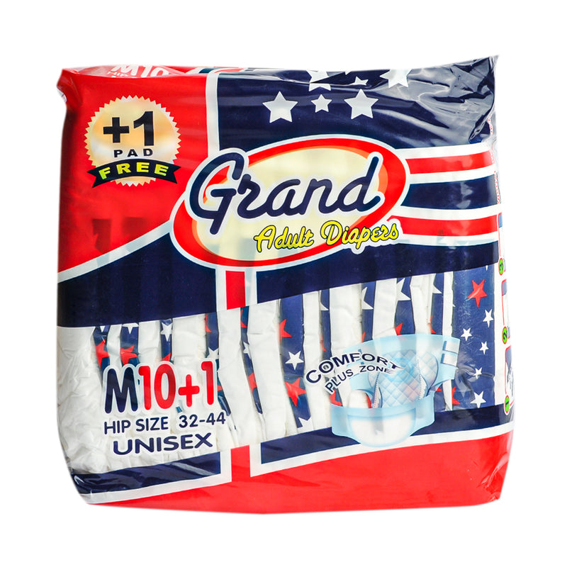 Grand Adult Diaper Medium 10 + 1 Pads