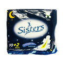 Sisters Cottony Comfort Overnight Dry 10's + 2