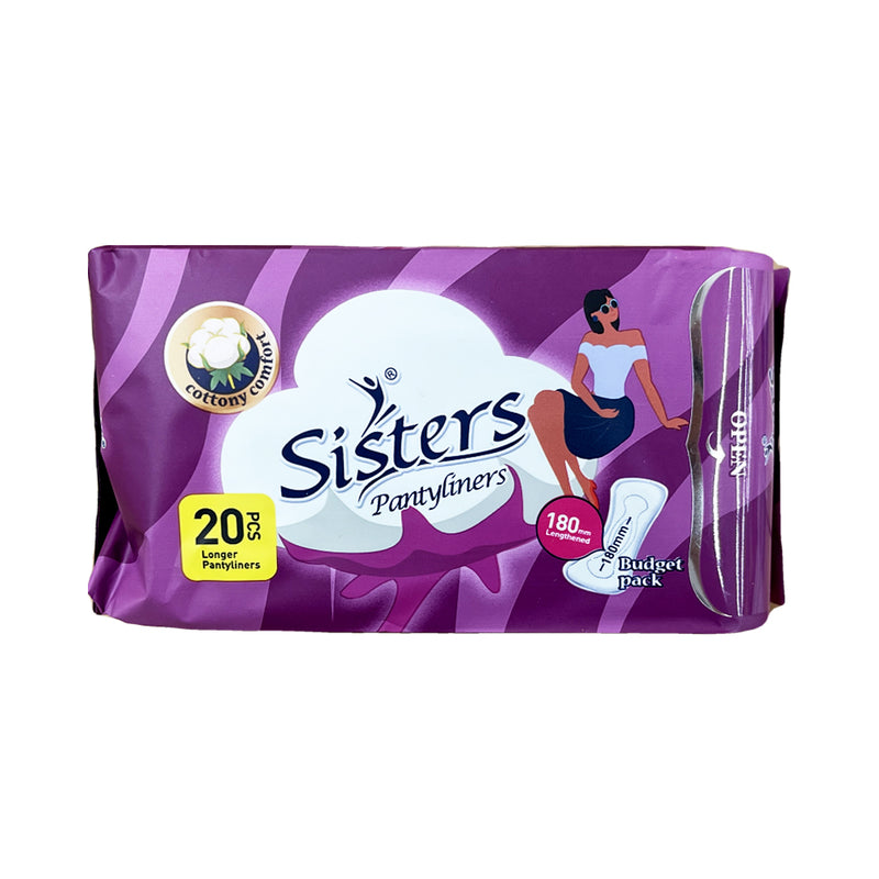 Sisters Long Pantyliner Individually Wrapped 20 Pads