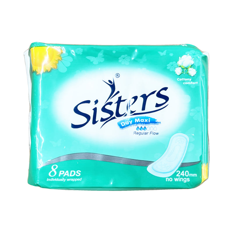 Sisters Napkin Day Use Regular Maxi Non Wings 8 Pads