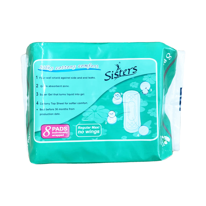 Sisters Napkin Day Use Regular Maxi Non Wings 8 Pads