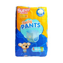 Super Twins Baby Pants Diaper Jumbo Pack Large 46's + 4 Pads