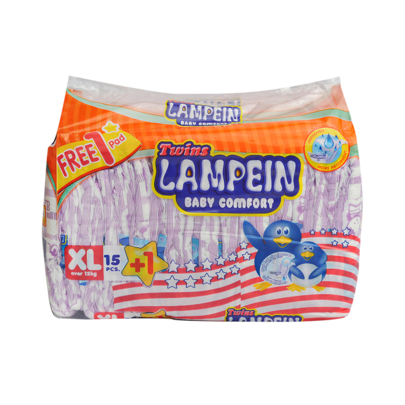 Twins Lampein Baby Diaper Generic XL 15's + 1