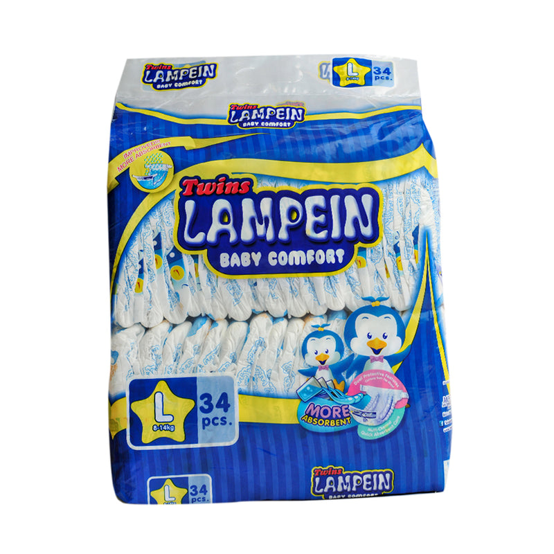 Twins Lampein Baby Diaper Big Pack Large 34's