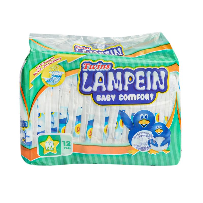 Twins Lampein Baby Diaper Budget Pack Medium 12's