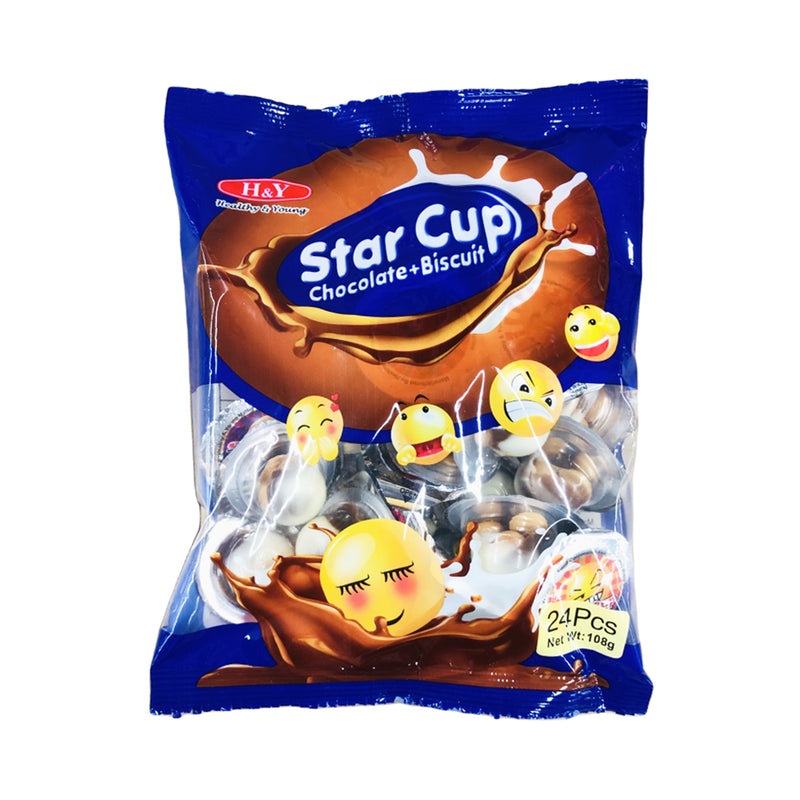 H&Y Star Cup Choco + Biscuit 24's