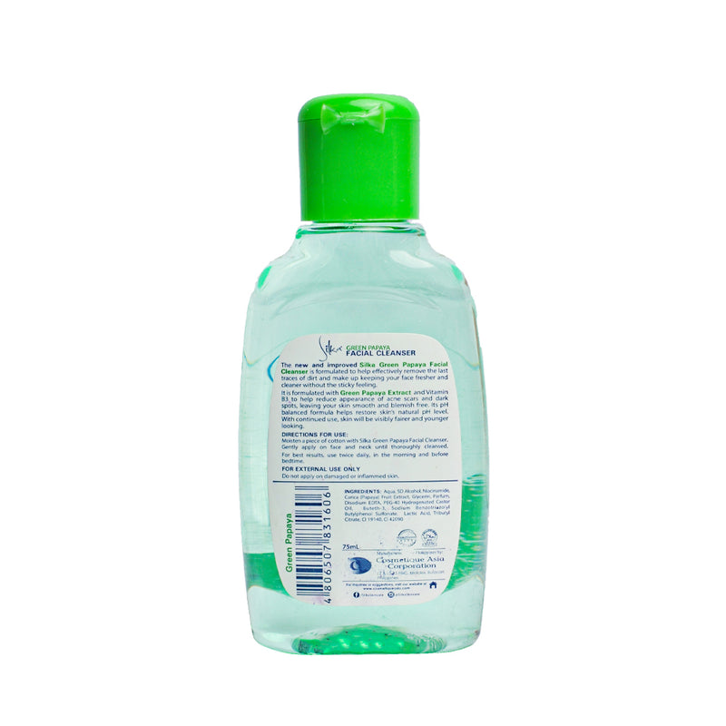 Silka Facial Cleanser Green Papaya 75ml