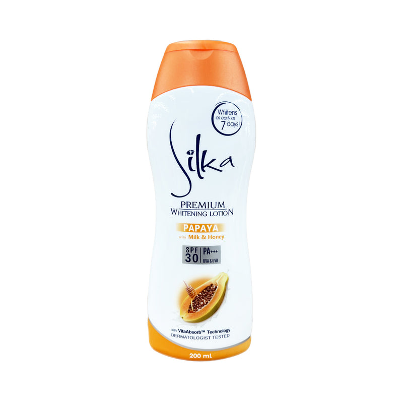 Silka Premium Whitening Lotion Papaya SPF30 200ml