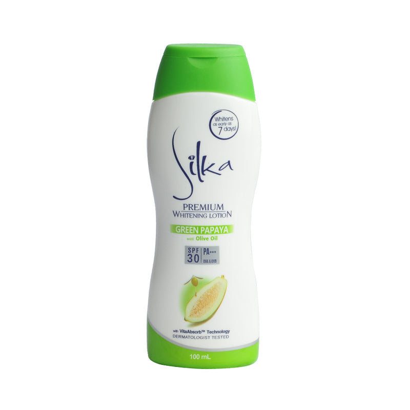 Silka Premium Whitening Lotion Green Papaya SPF30 100ml