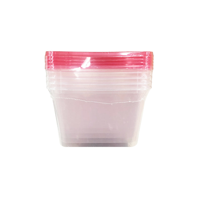 Ready-Wrap U1000 Colored Lid And Clear Container 5's