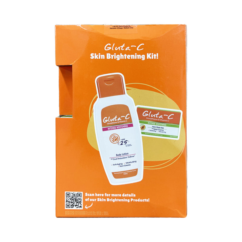 Gluta-C Intense Whitening Body Lotion SPF 25 150ml + Face And Body Soap 55g