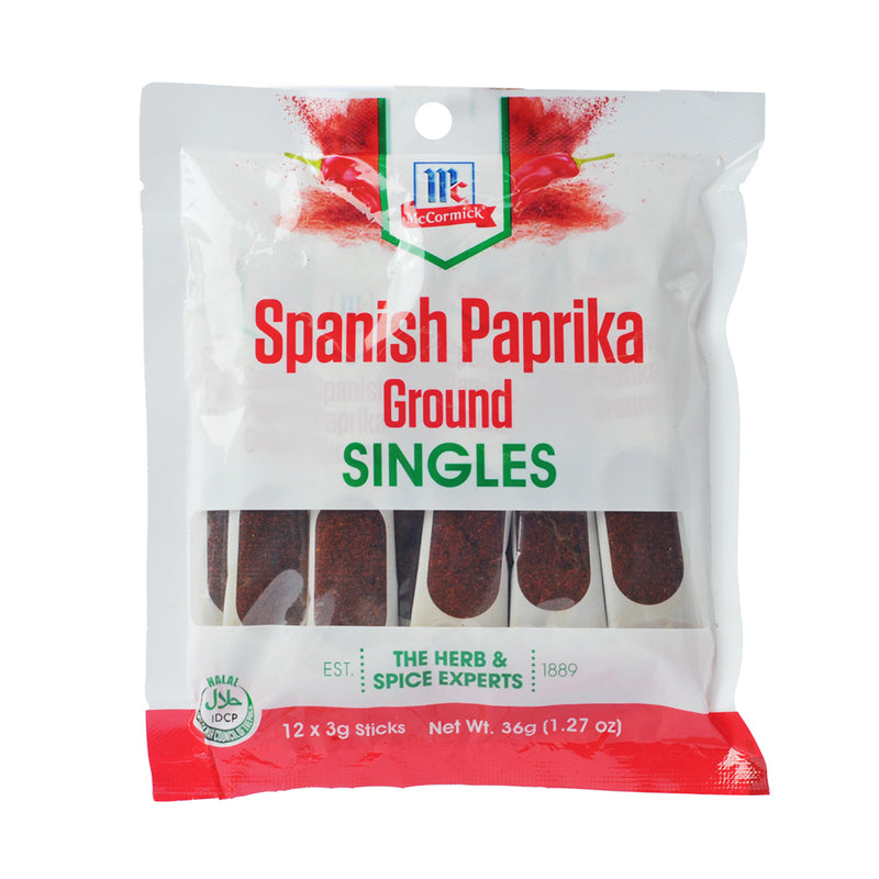 McCormick Hot Spices Spanish Paprika Singles 3g X12's