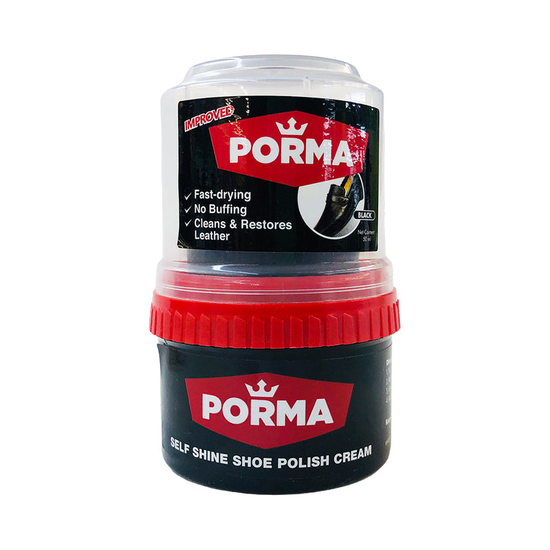 Porma Shoe Polish Cream Black 50ml