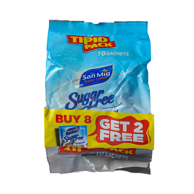 San Mig Coffee Sugarfree Original Tipid Pack 7g 8's + 2's