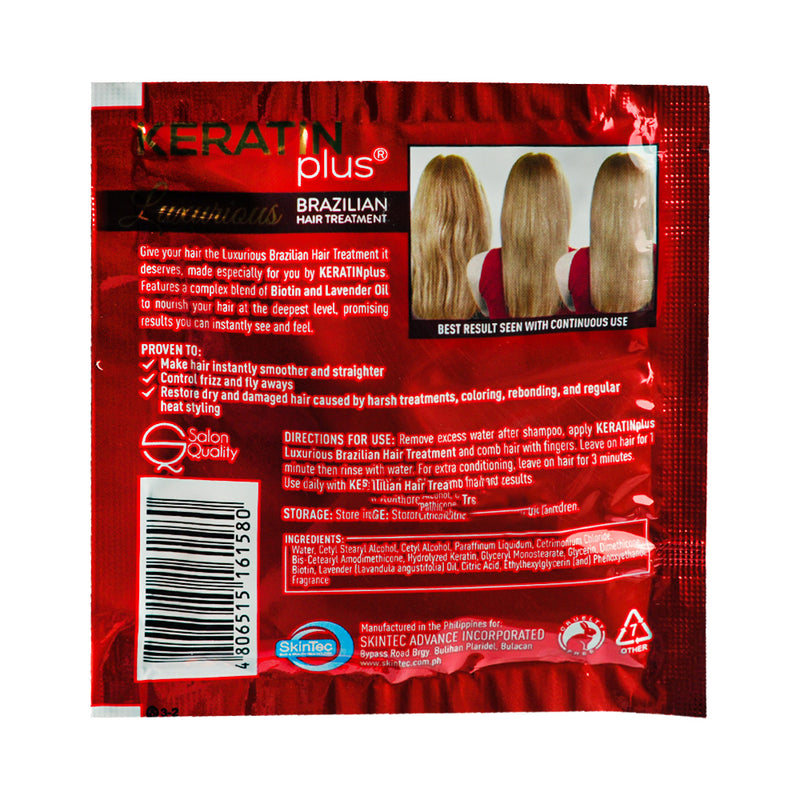 Keratin Plus Luxurious Brazilian Hair Treatment 20g x 12 s 1 Doz