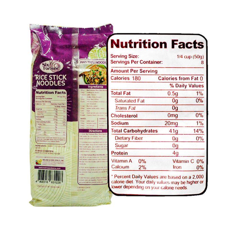 Six Fortune Rice Stick Noodles Hofan 5mm (375g)