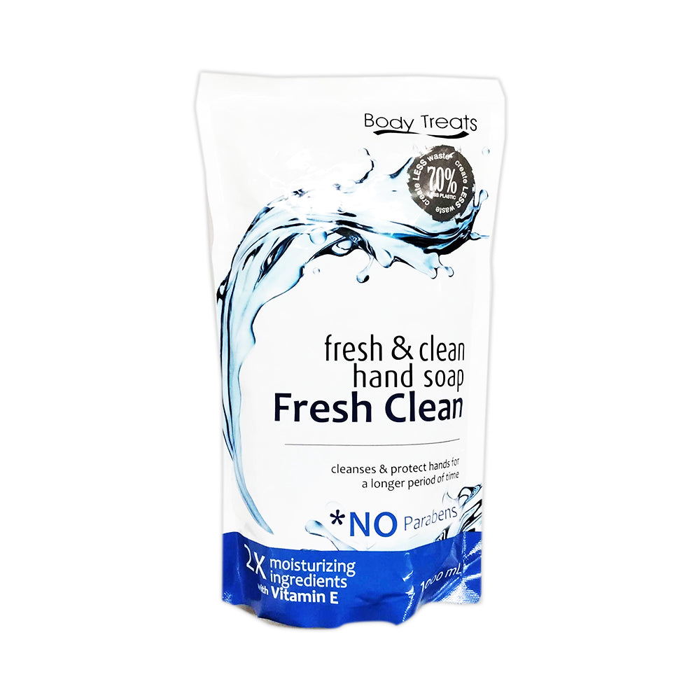 Body Treats Fresh And Clean Hand Soap Fresh Clean Scented Refill 1000m body-treats-fresh-and-clean-hand-soap-fresh-clean-scented-refill-1000m