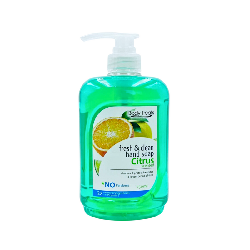 Body Treats Citrus Hand Soap 750ml