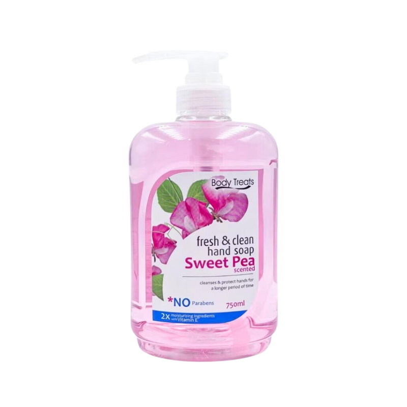 Body Treats Sweet Pea Hand Soap 750ml