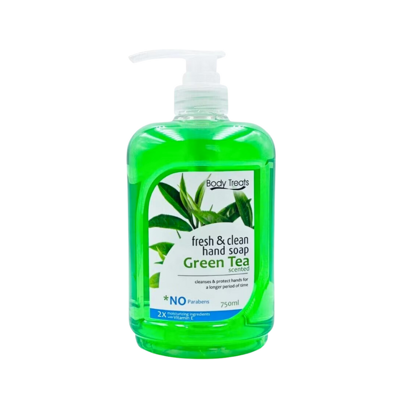 Body Treats Green Tea Hand Soap 750ml