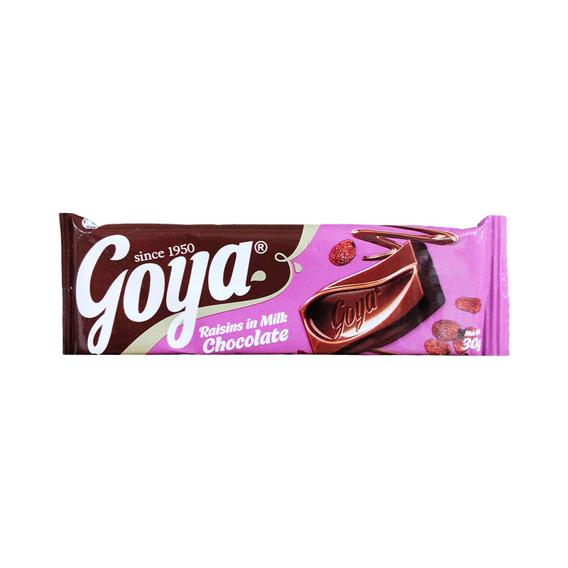 Goya Bar Milk Chocolate With Raisins 30g