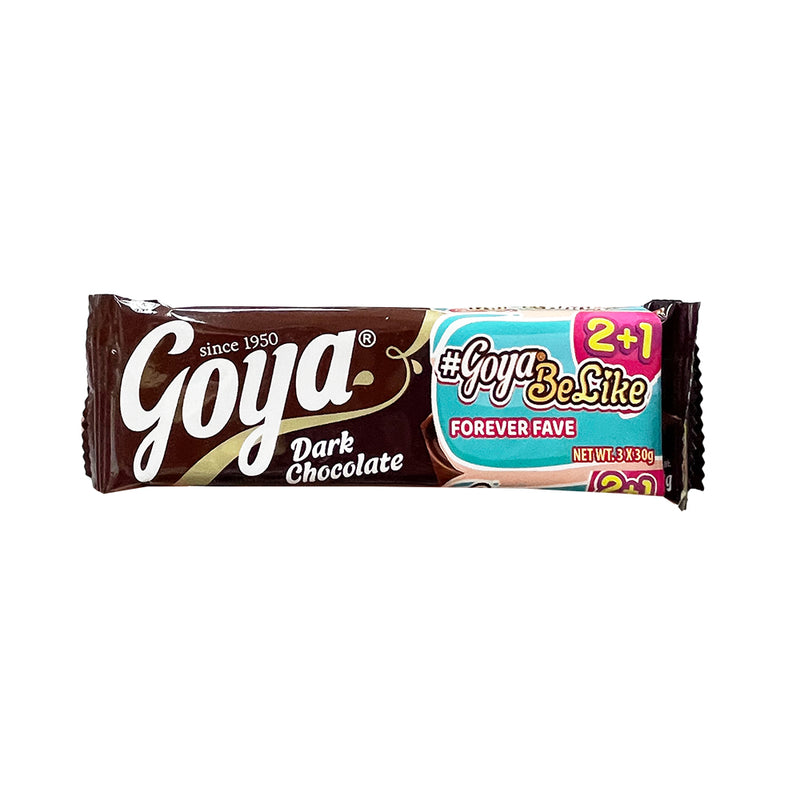 Goya Dark Chocolate Bar 3g x 2 + 1's