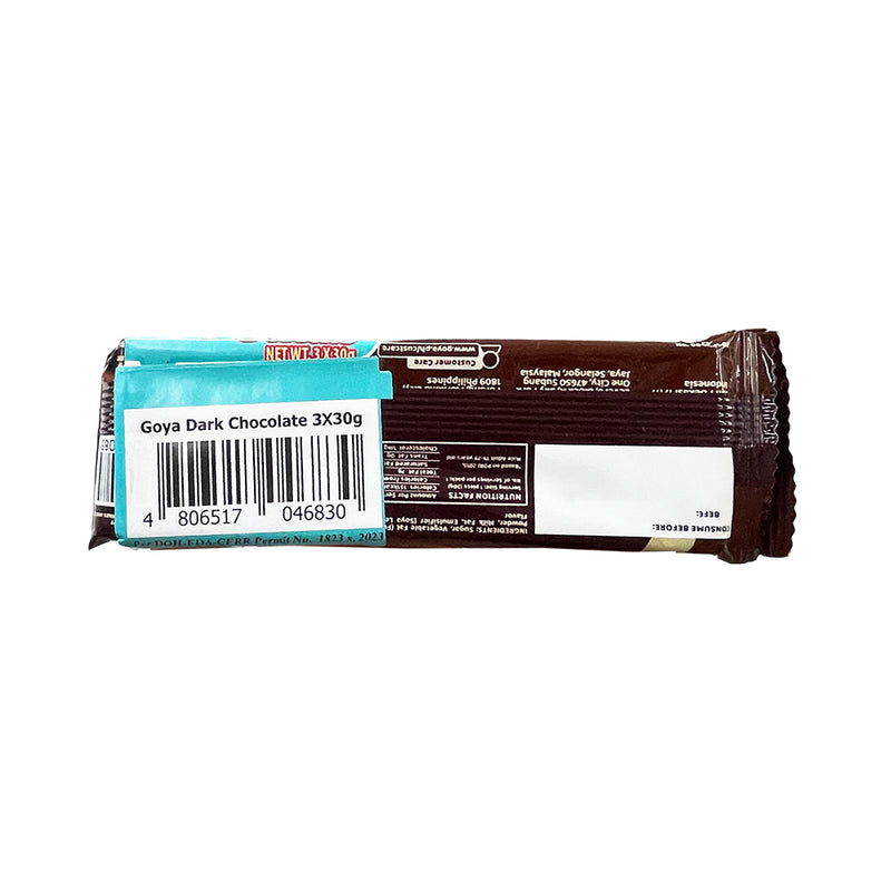 Goya Dark Chocolate Bar 3g x 2 + 1's