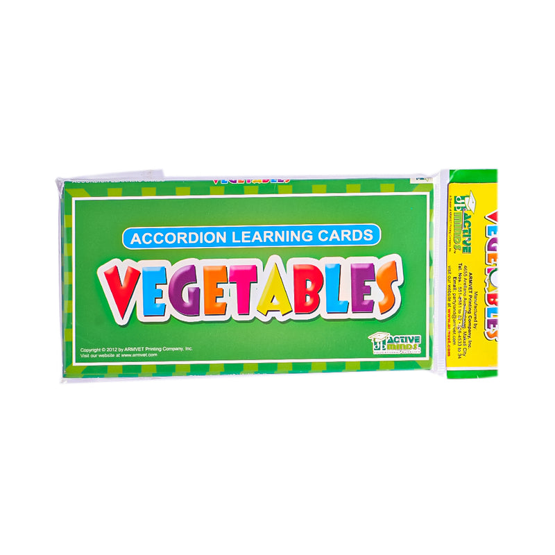 Accordion Learning Cards Vegetables