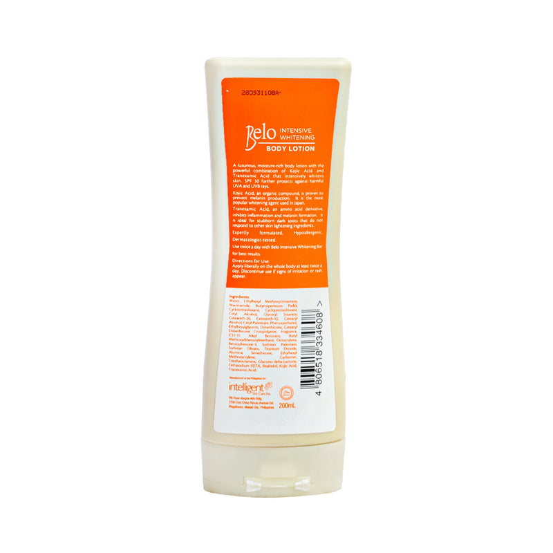 Belo Kojic Acid + Tranexamic Acid SPF30 Whitening Body Lotion 200ml