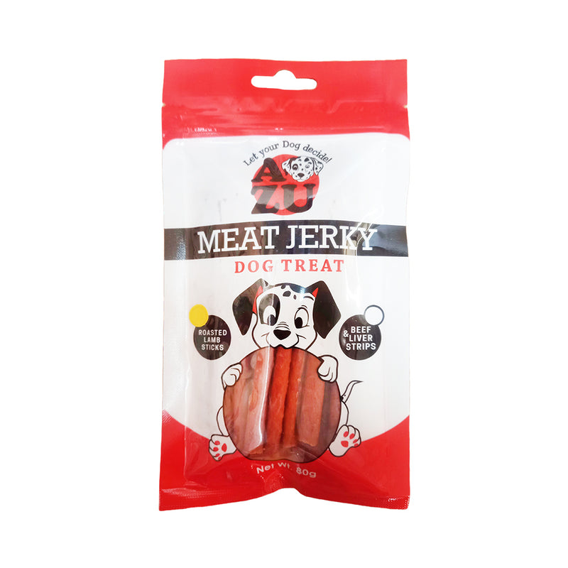 Azu Meat Jerky Dog Treat Roasted Lamb Sticks 80g