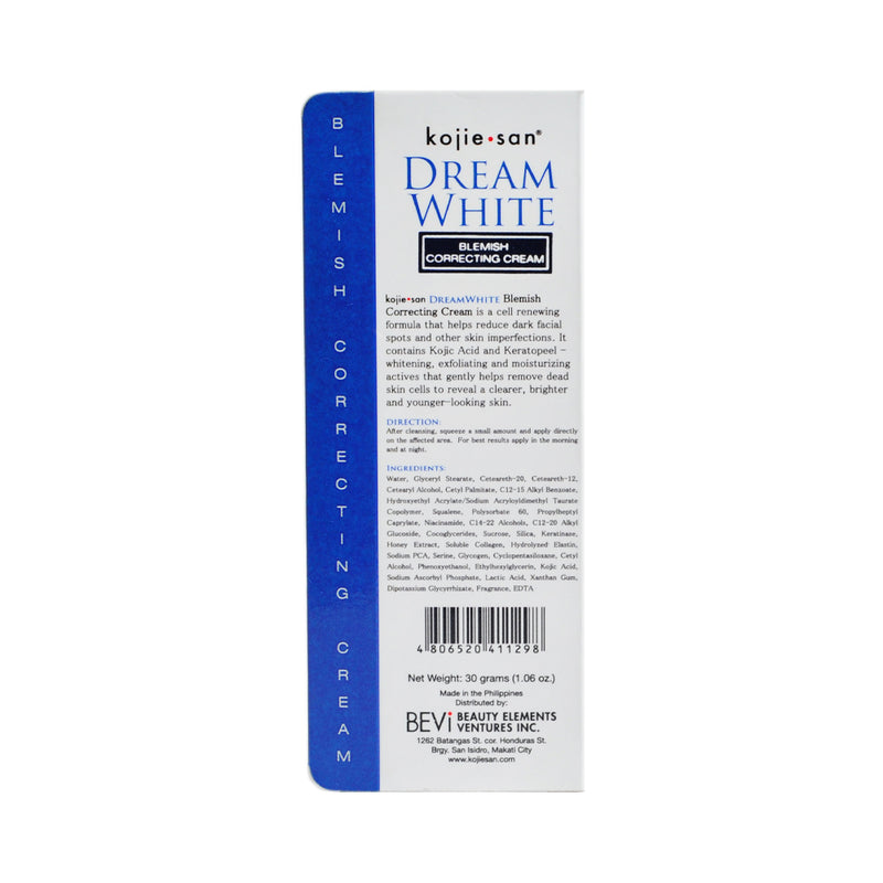 Kojie San Dream White Blemish Correcting Cream 30g