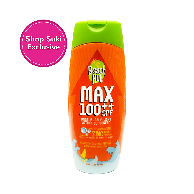 Beach Hut Max 100++ SPF Light Lotion Sunscreen 50ml