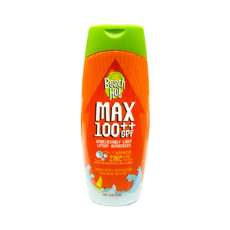 Beach Hut Max 100++ SPF Light Lotion Sunscreen 50ml