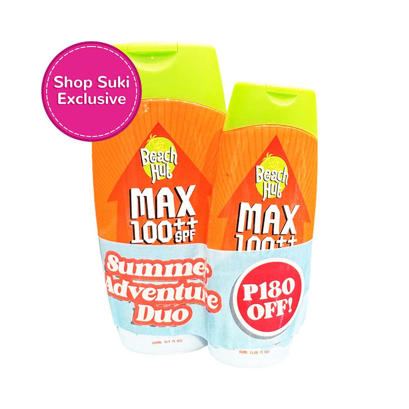Beach Hut Max 100++ SPF Light Lotion Sunscreen 100ml + 50ml