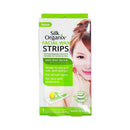 Silk Organix Facial Wax Strips With Aloe Vera And Almond Extract