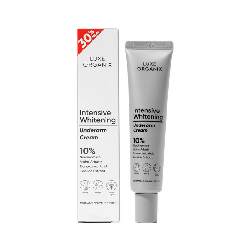 Luxe Organix Intensive Whitening Underarm Cream 10% Niacinamide 30g