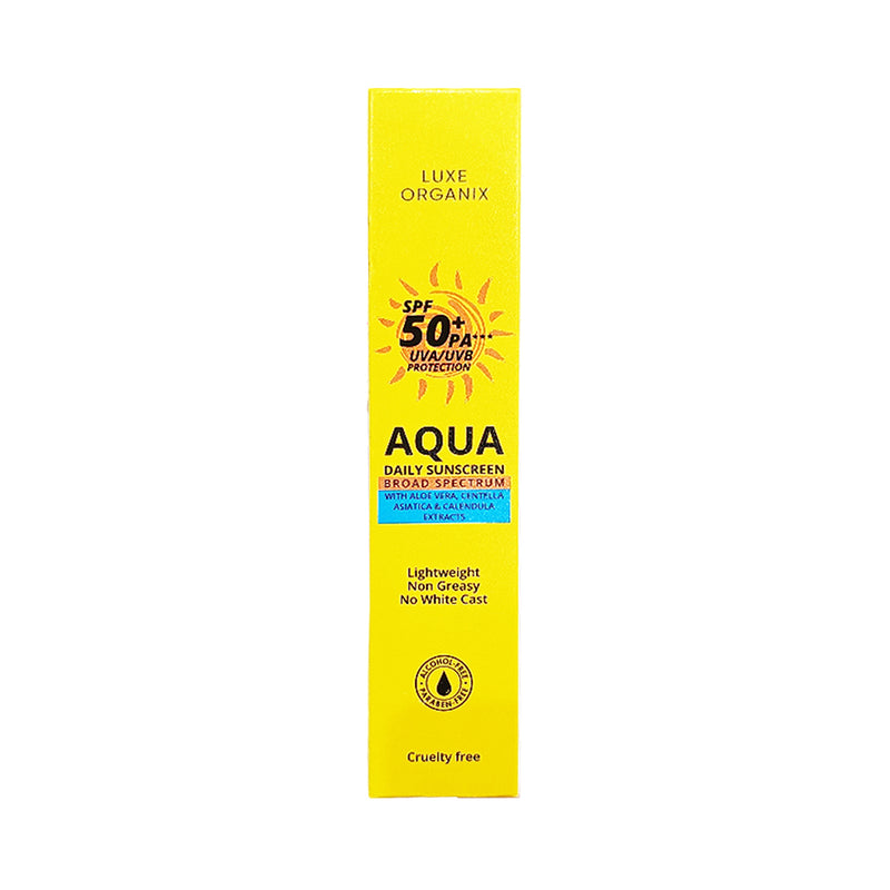 Luxe Organix Aqua Daily Sunscreen SPF50+ PA+++ UVA/UVB Protection 50ml