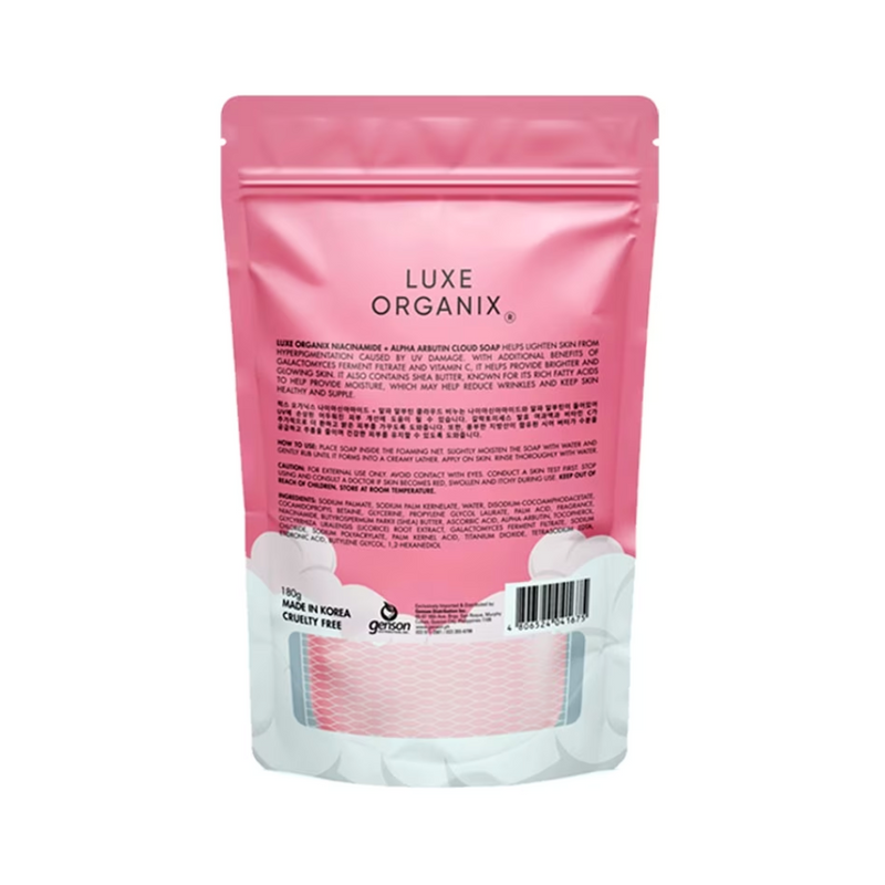 Luxe Organix Niacinamide Brightening Cloud Soap 180g