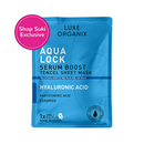 Luxe Organix Aqua Lock Serum Boost Sheet Mask 25ml