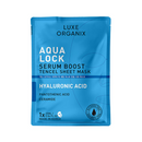 Luxe Organix Aqua Lock Serum Boost Sheet Mask 25ml