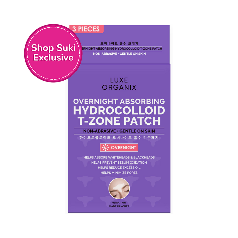 Luxe Organix Overnight Absorbing Hydrocolloid T-Zone Patch 3's