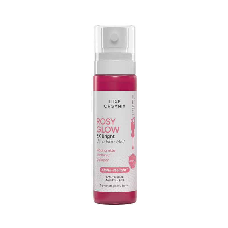 Luxe Organix Rosy Glow 3x Bright Ultra Fine Mist 80ml