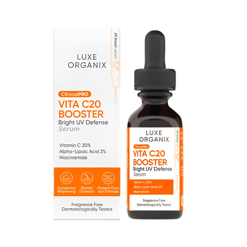 Luxe Organix Vit C20 Booster Bright UV Defense Serum 30ml